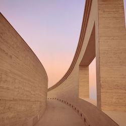 View of bridge against clear sky