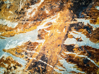 Full frame shot of rocks in water