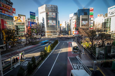 View of city street