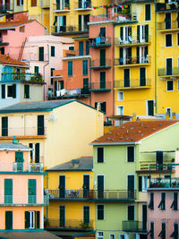 Full frame shot of residential buildings