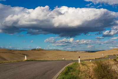 Scenic view of road against sky