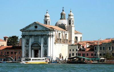 View of church at waterfront