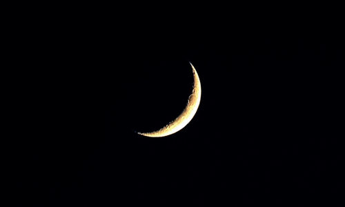 Scenic shot of moon against clear sky