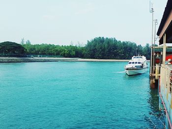 Boats in sea