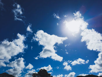 Low angle view of clouds in sky