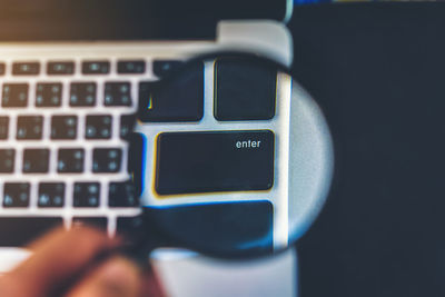 Close-up of computer keyboard