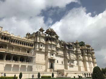 Low angle view of historical building against sky