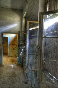 Interior of abandoned building