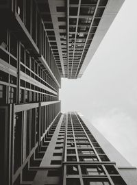 Directly below shot of building against sky