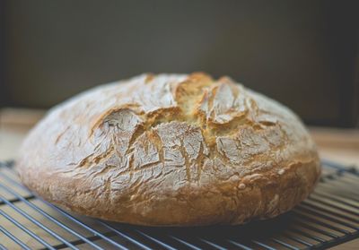 Close-up of bread on table