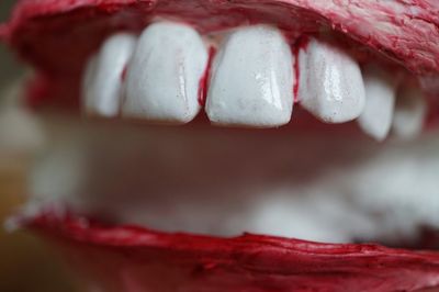 Close-up of red object