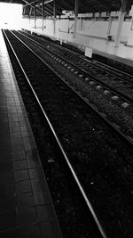 Railway tracks at railroad station