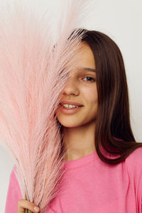 Close-up of young woman