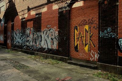 Graffiti on wall