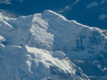 Scenic view of snowcapped mountains