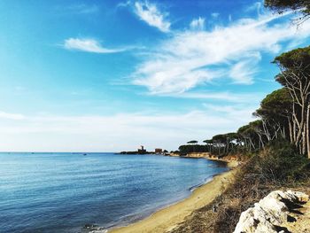 Scenic view of sea against sky