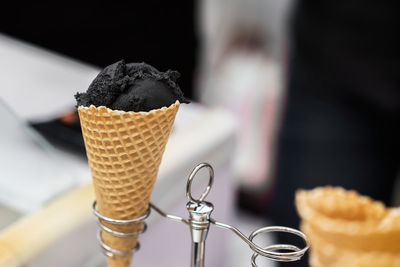 Close-up of ice cream