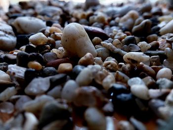 Full frame shot of pebbles