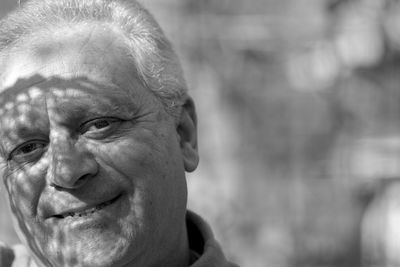 Close-up portrait of man smiling