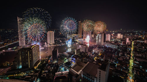 Bangkok new year fireworks 2022
