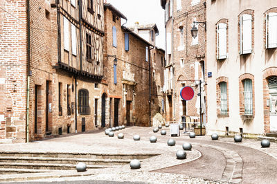 Road passing through a building