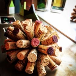 Close-up of food on table