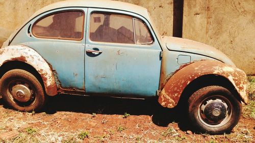 Old abandoned car