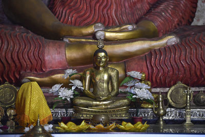 Statue of buddha in temple