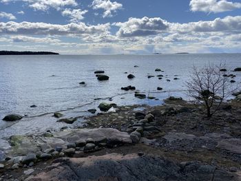 Scenic view of sea against sky