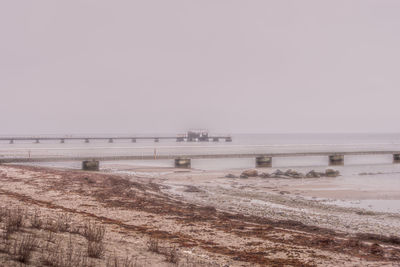 View of bridge over sea