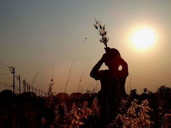 People at sunset