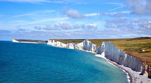 Panoramic view of sea against sky