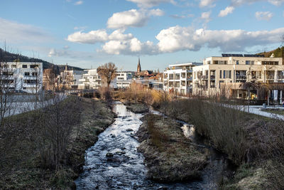 Buildings in city against sky