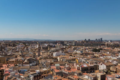 Aerial view of cityscape against sky