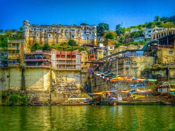 View of buildings at waterfront