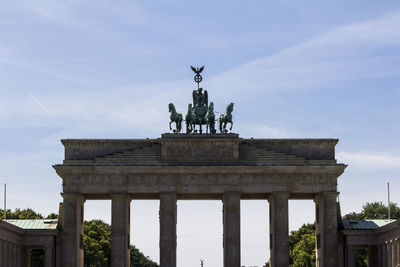 Low angle view of historical building