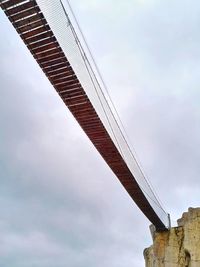 Low angle view of bridge against sky