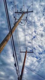 Low angle view of cloudy sky