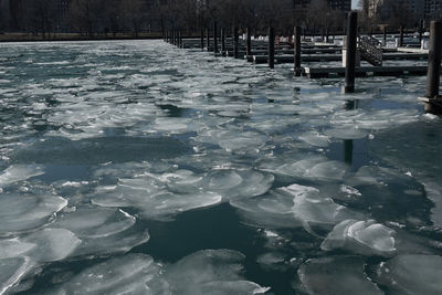 Frozen water