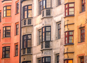 Low angle view of residential buildings