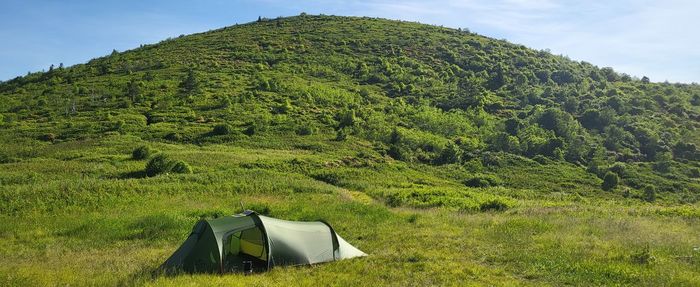 Backpacking in the blue ridge mountain