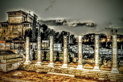 View of built structures against the sky