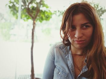 Portrait of beautiful woman