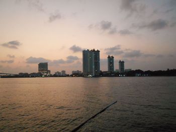 View of city at waterfront