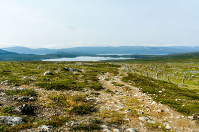 Scenic view of landscape against sky