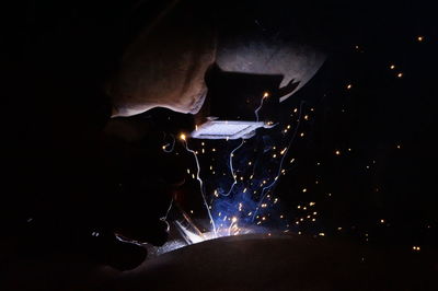 Close-up of sky at night