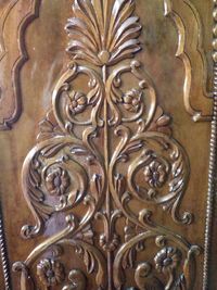 Full frame shot of ornate door knocker