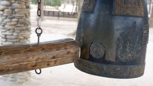 Close-up of rusty chain