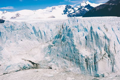 Scenic view of snowcapped mountains