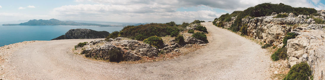 Panoramic view of sea against sky